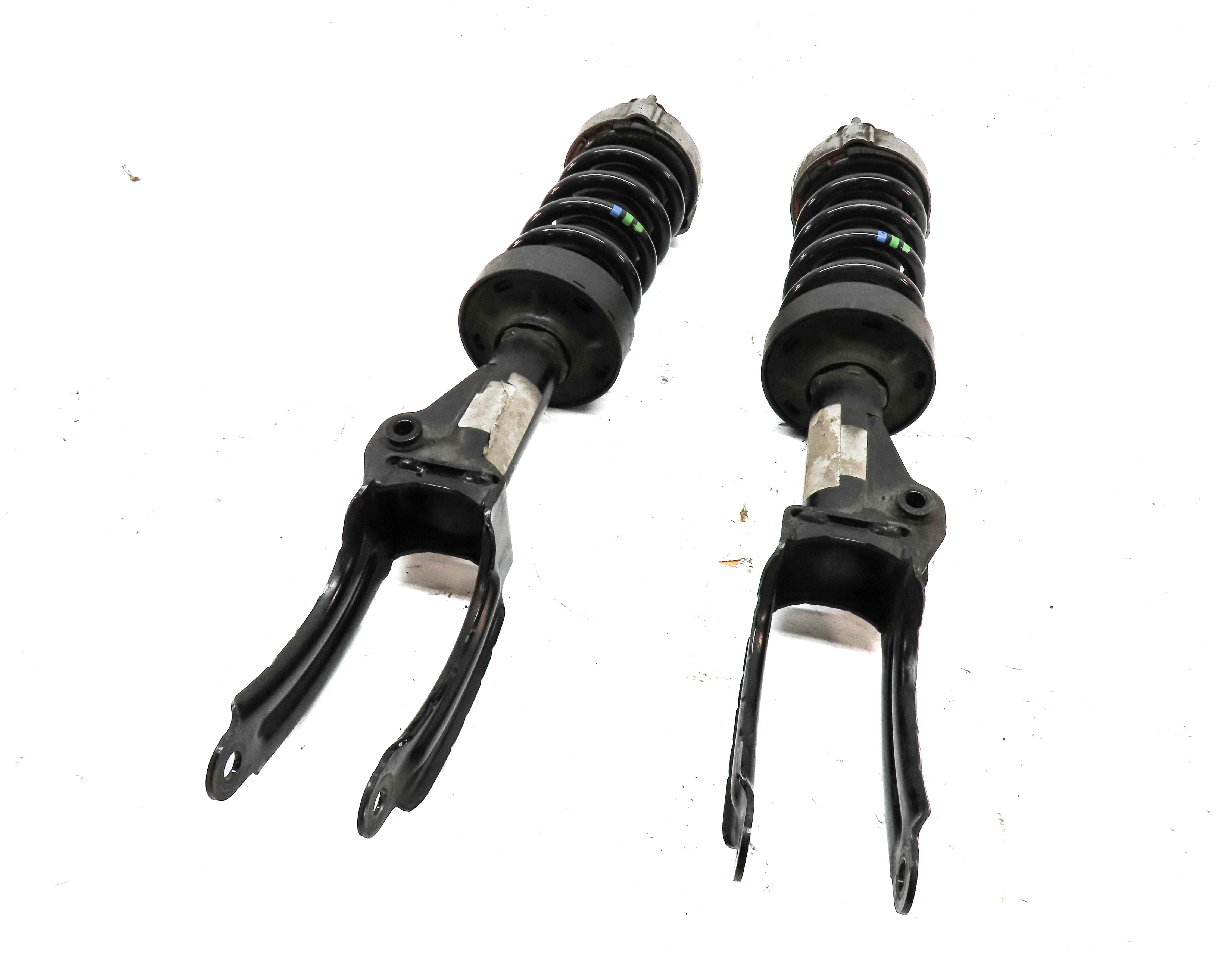 2011-2018 PORSCHE CAYENNE (958) FRONT LEFT & RIGHT SUSPENSION SHOCK STRUT SET 2 — exact item pictured